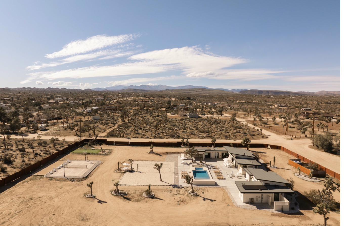 Sandhouse aerial — full estate